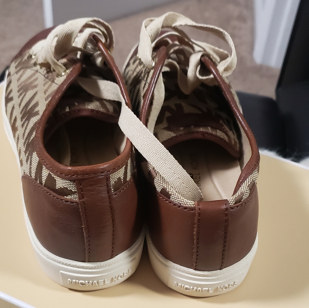 Michael Kors golds Sneakers 6M textile leather - Picture 4 of 8